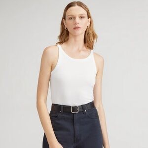 Everlane Pima micro rib cropped tank, xxs, excellent condition.
